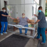 visitors box being showed off